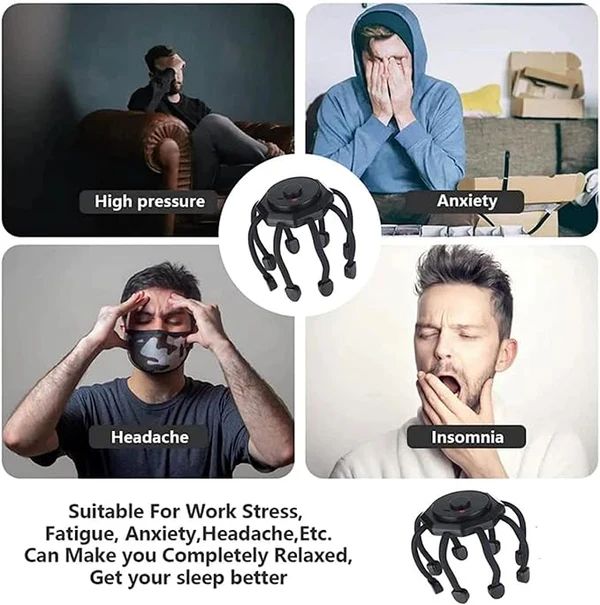 360° Ultra Head Massager – Electric Scalp Stress Relief Device | UAE