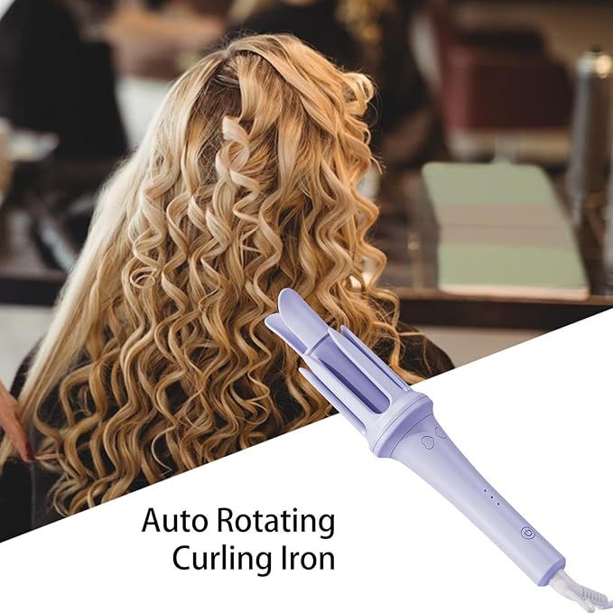 Automatic Curling Iron – Rotating Barrel Hair Curler for All Hair Types | UAE