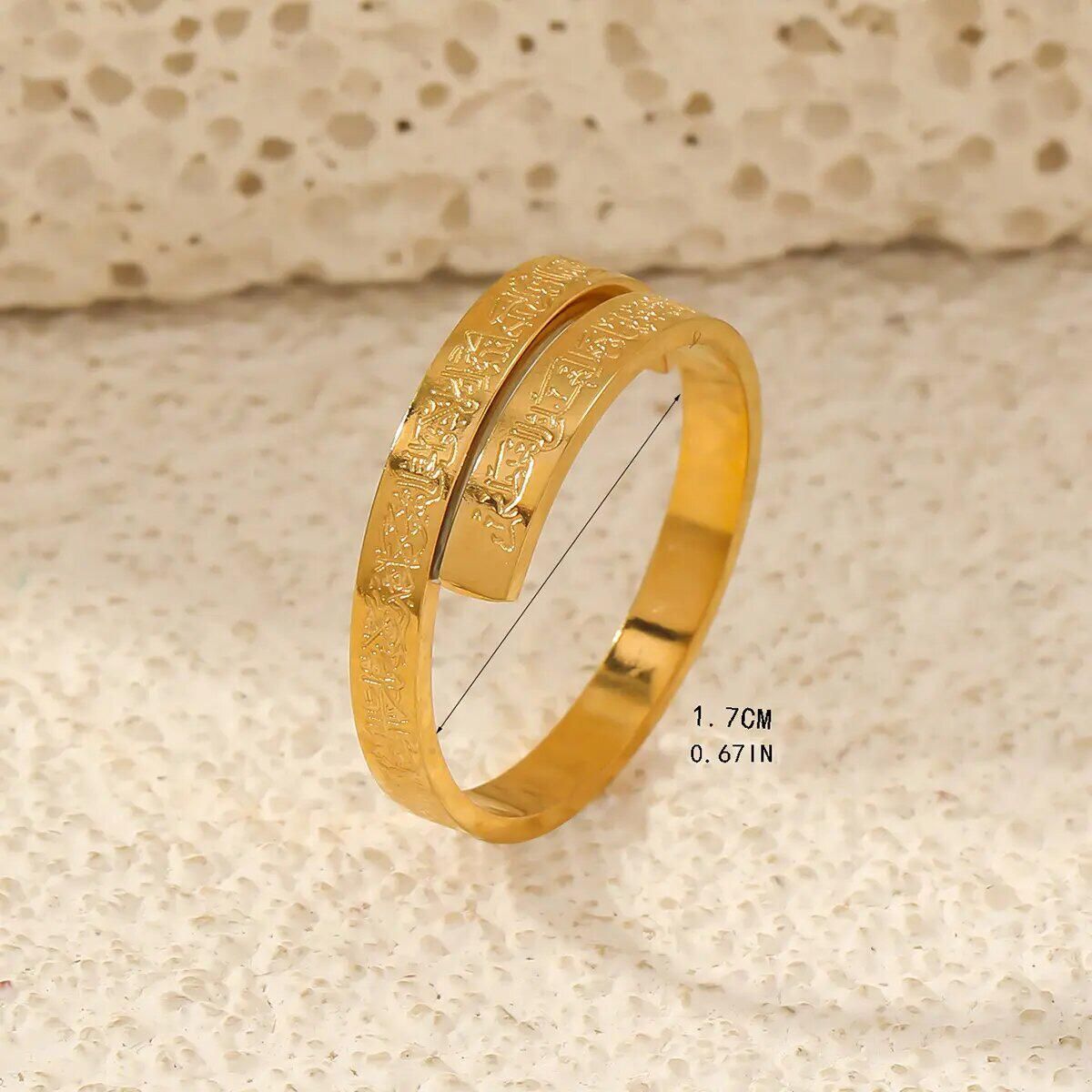 Ayatul Kursi Ring – Elegant Islamic Ring for Men & Women | UAE Golden